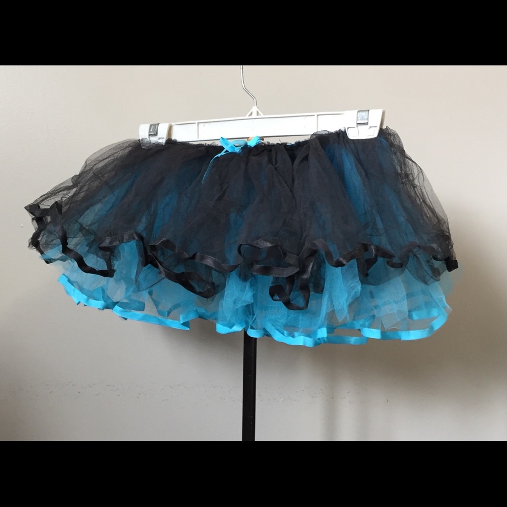 Leg Avenue Blue and Black Reversible Tutu OS Adult